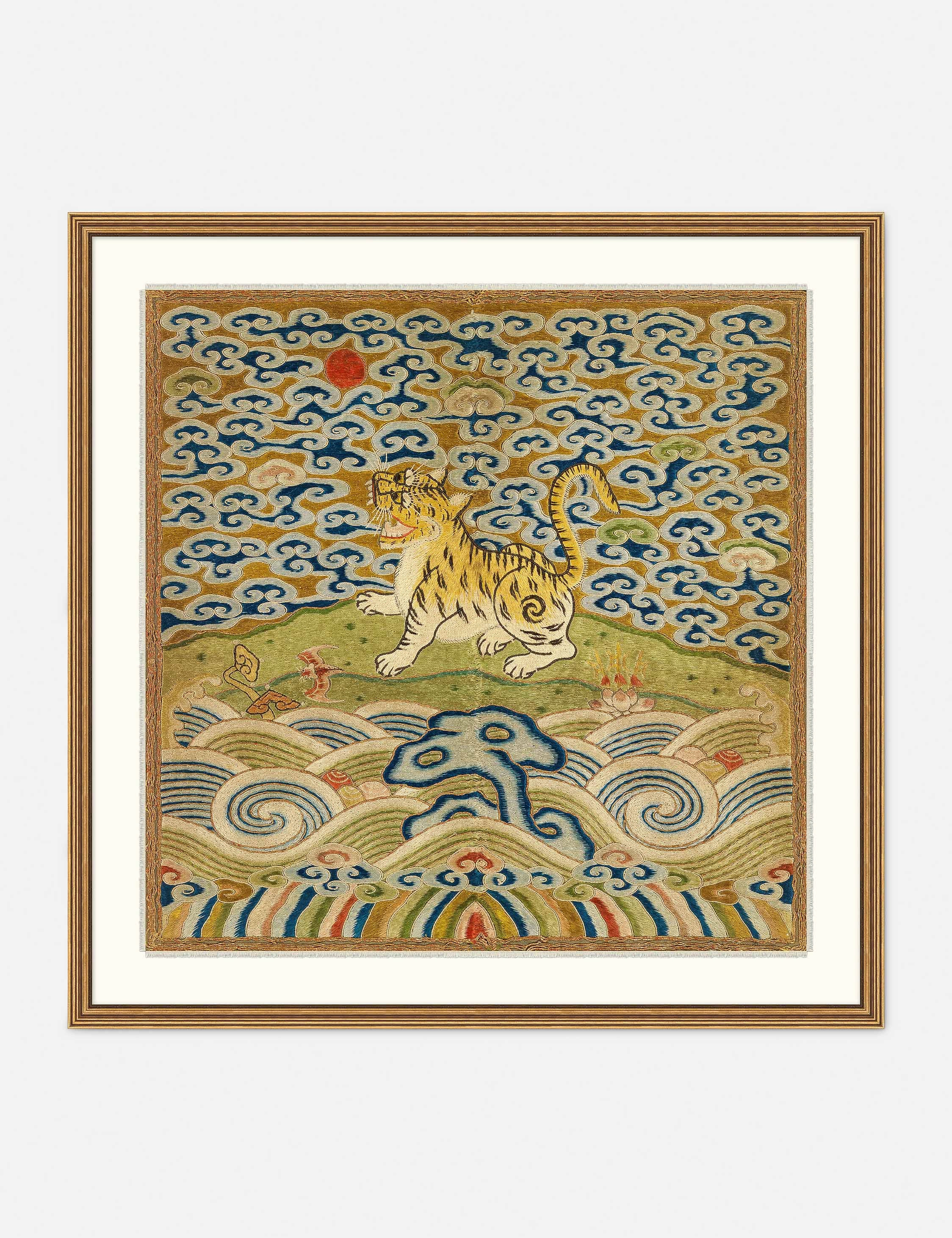 Rank Badge with Tiger Wall Art wall art,canvas print,home wall decor