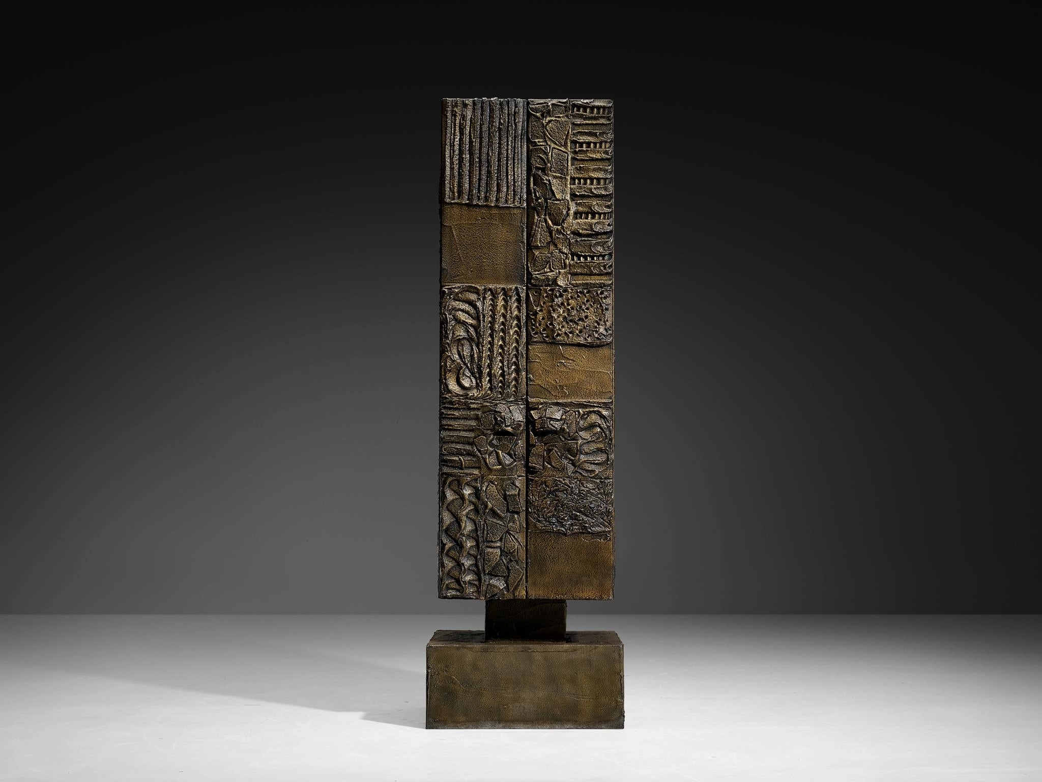 Rare Paul Evans for Paul Evans Studio 'PE72' Cabinet in Sculpted Bronze
