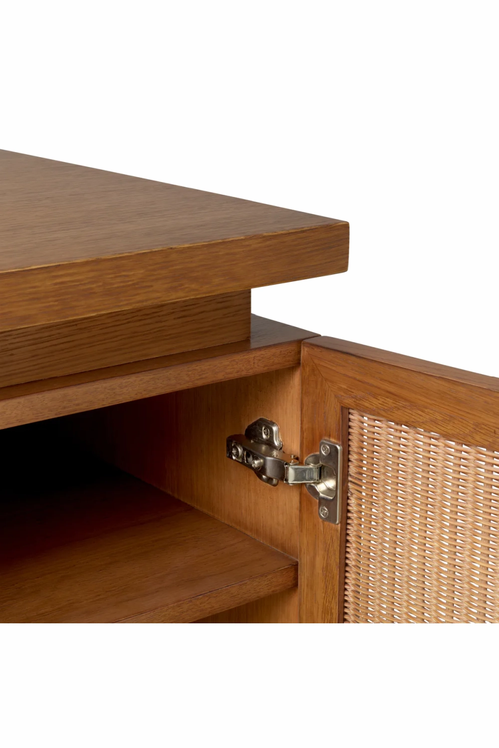 Rattan Door Wooden Desk | Eichholtz Borchard