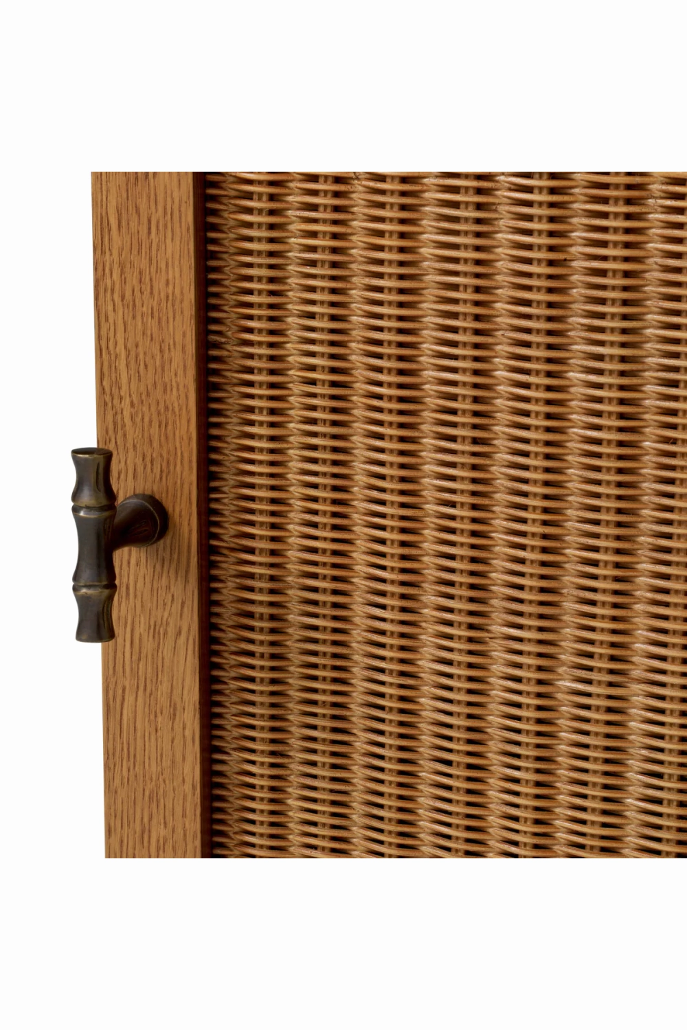 Rattan Door Wooden Desk | Eichholtz Borchard