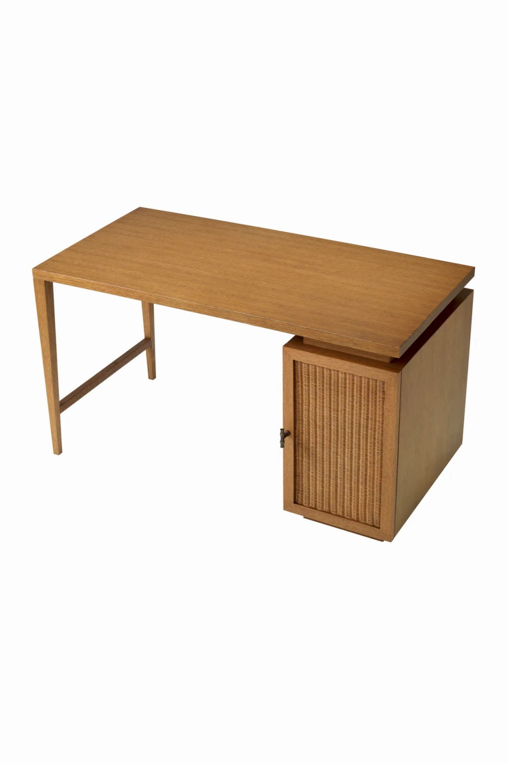 Rattan Door Wooden Desk | Eichholtz Borchard