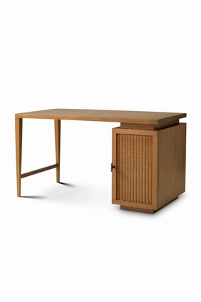 Rattan Door Wooden Desk | Eichholtz Borchard desk,home desk,workstation