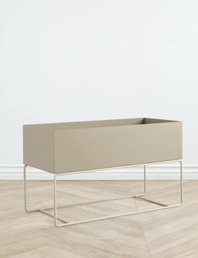 Ravine Planter Pot, Taupe - Large by Ferm Living -  - home decor,home accents,interior accessories