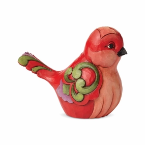 Red Floral Bird figurines,decorative figurines,home accents