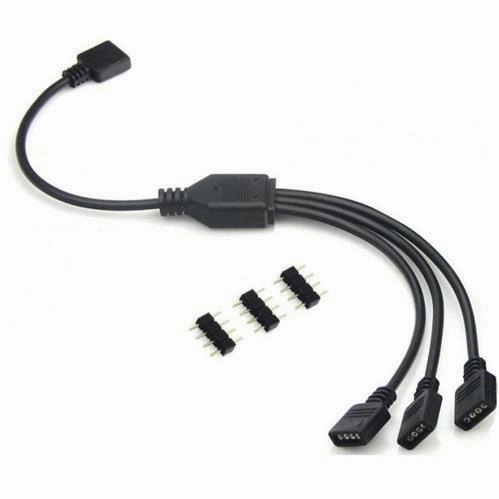RGB 4 Pin 1 to 3 Splitter LED strip lights,ambient lighting,LED lights