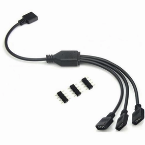 RGB 4 Pin 1 to 3 Splitter LED strip lights,ambient lighting,LED lights