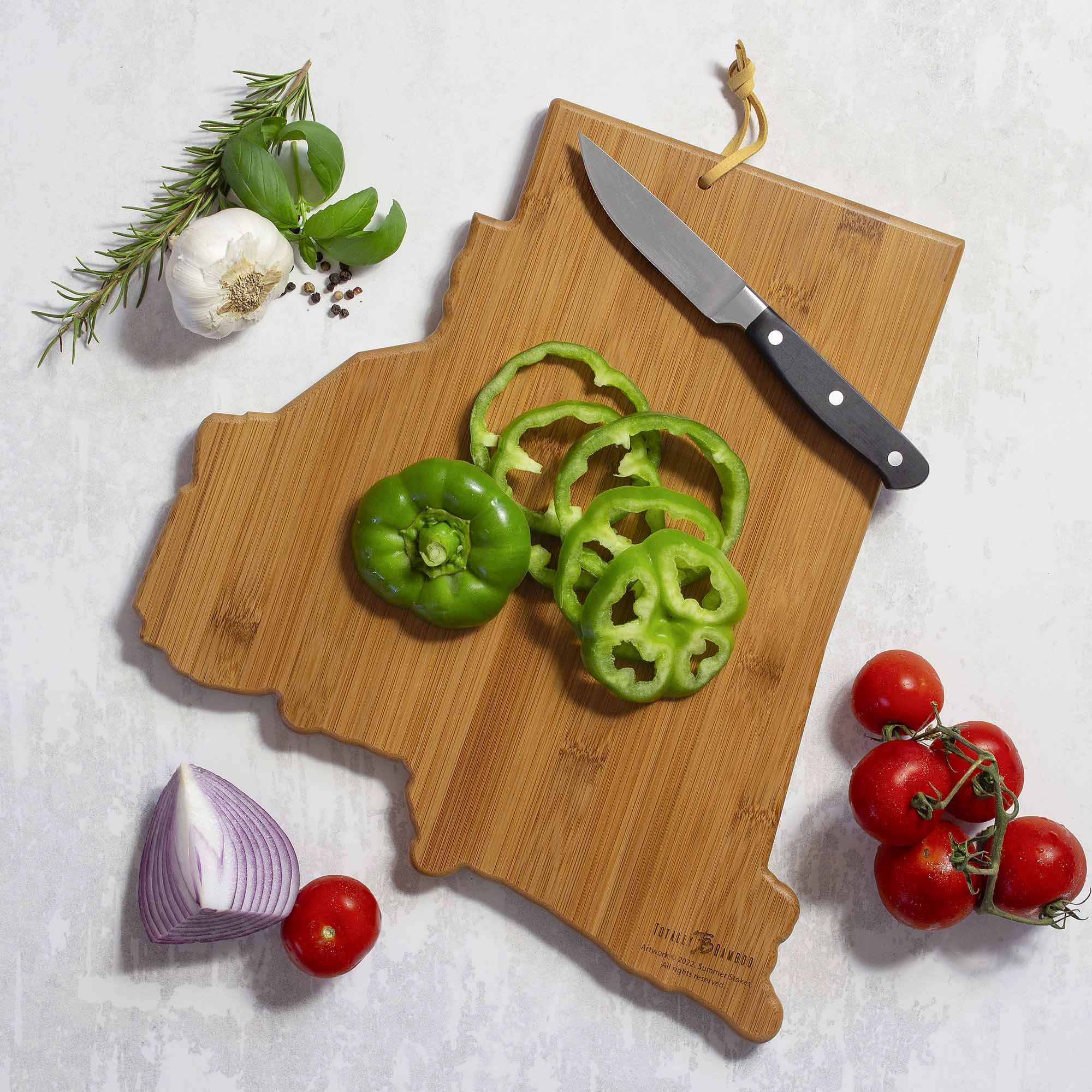 Rhode Island Cutting Board with Artwork by Summer Stokes