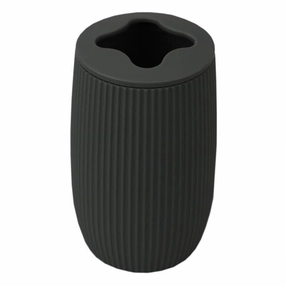 Ribbed Plastic Toothbrush Holder, Grey toothbrush holder,bathroom cup,bathroom organizer
