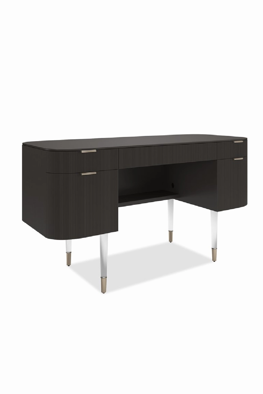 Ridged 2-Drawer Desk | Caracole Lady Love