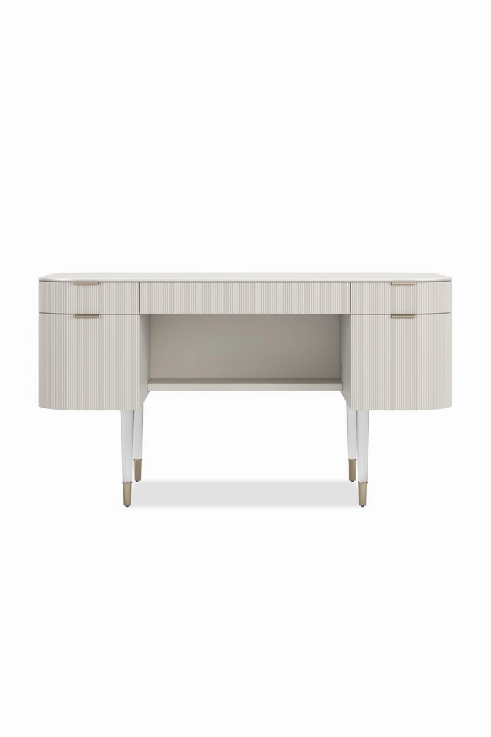 Ridged 2-Drawer Desk | Caracole Lady Love