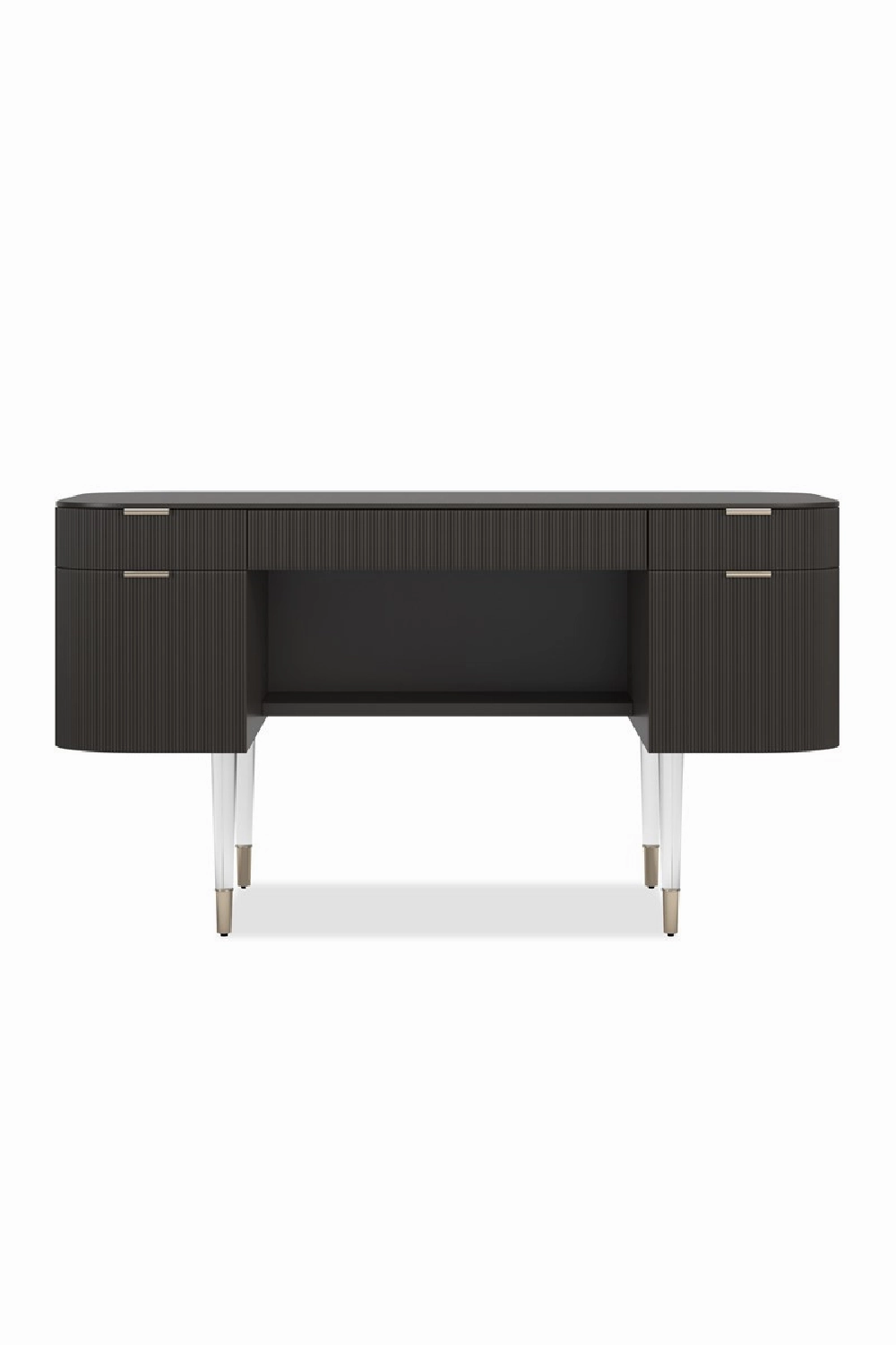 Ridged 2-Drawer Desk | Caracole Lady Love