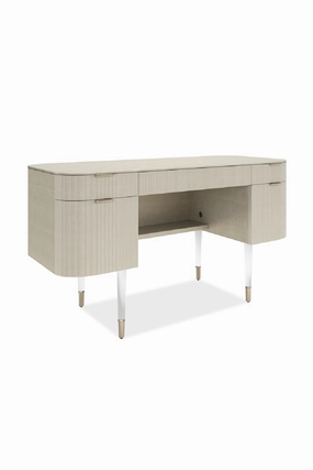 Ridged 2-Drawer Desk | Caracole Lady Love desk,home desk,workstation