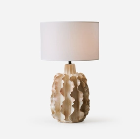 Rippled Clay Table Lamp table lamp,bedside lamp,lighting decor