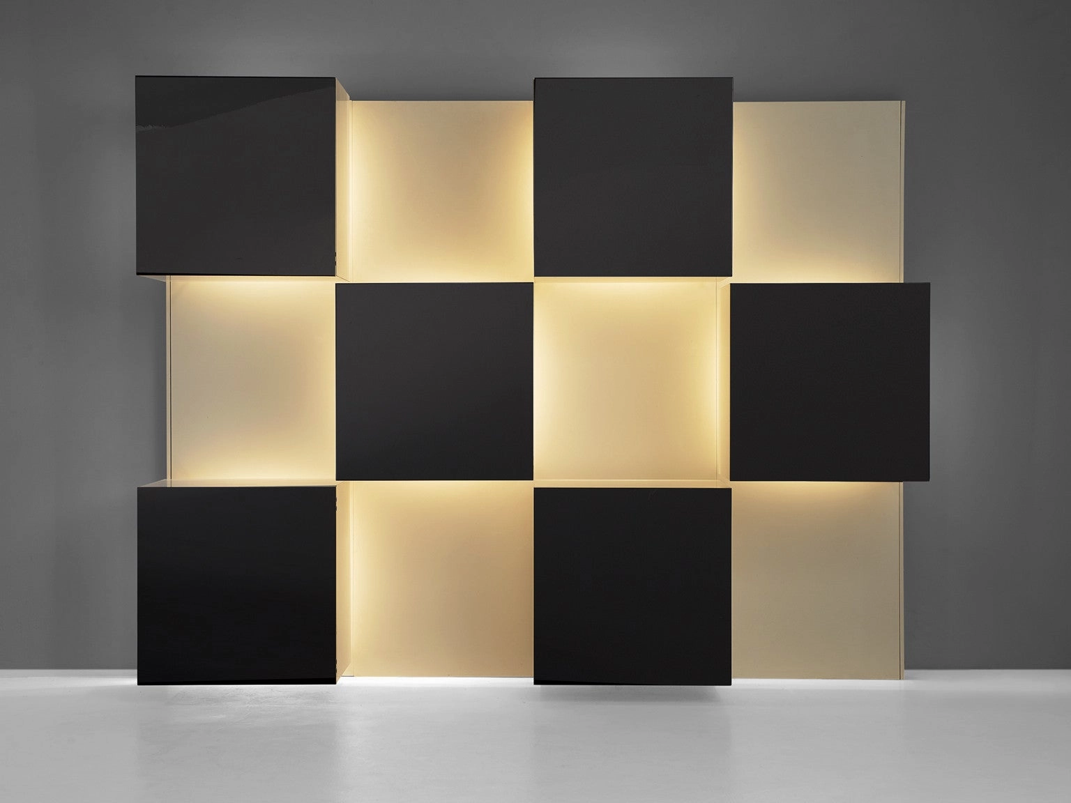 Roberto Monsani for Acerbis Illuminated Wall Unit