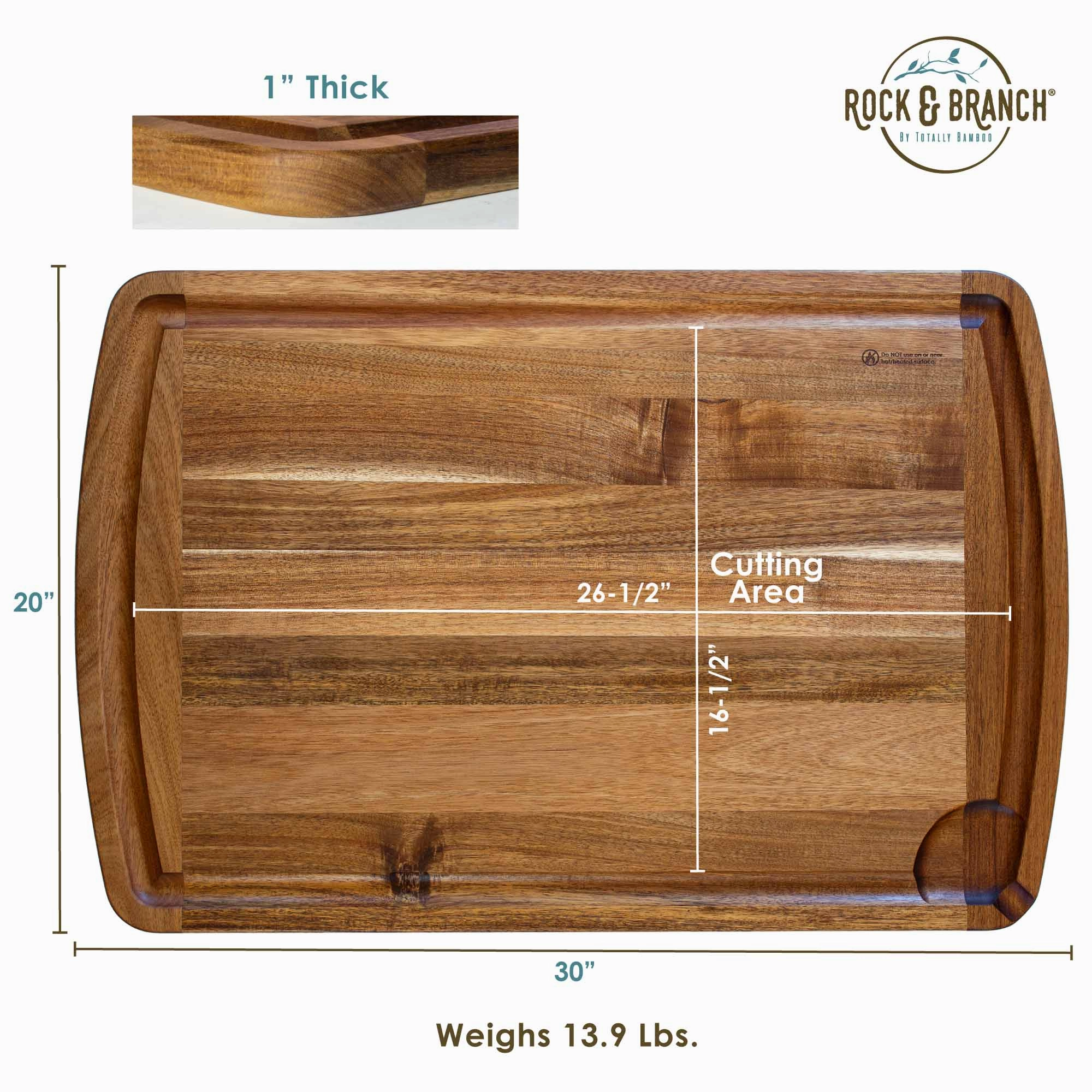 Rock & Branch 600SI Cutting Board & Noodle Board, 30" x 20"