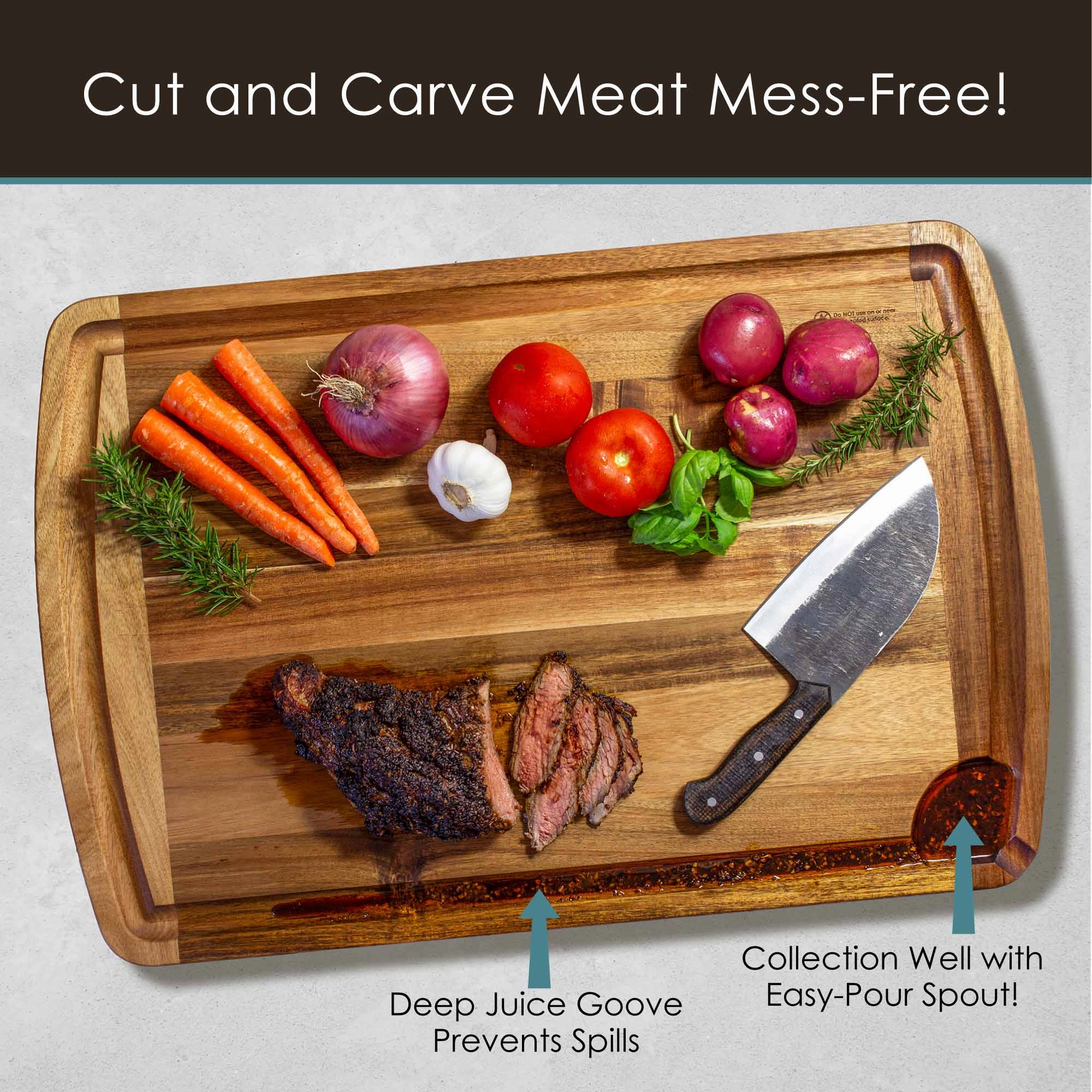 Rock & Branch 600SI Cutting Board & Noodle Board, 30" x 20"