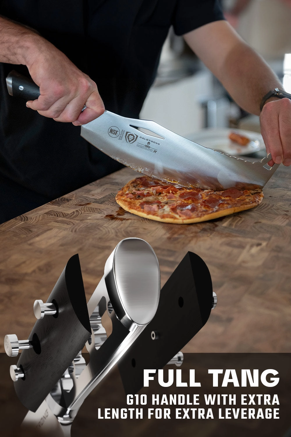 Rocking Cleaver Knife 12" | Gladiator Series | Limited Edition | NSF Certified | Dalstrong 