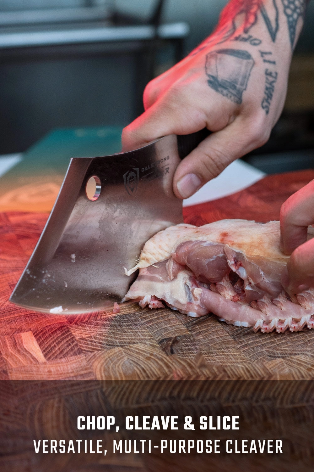 Rocking Cleaver Knife 6.5" | Gladiator Series R | NSF Certified | Dalstrong 