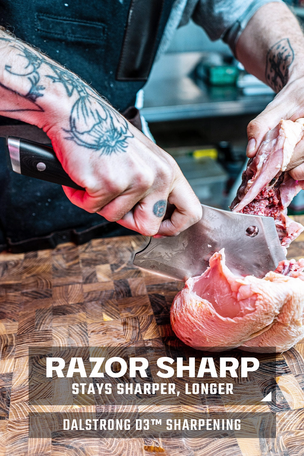 Rocking Cleaver Knife 6.5" | Gladiator Series R | NSF Certified | Dalstrong 