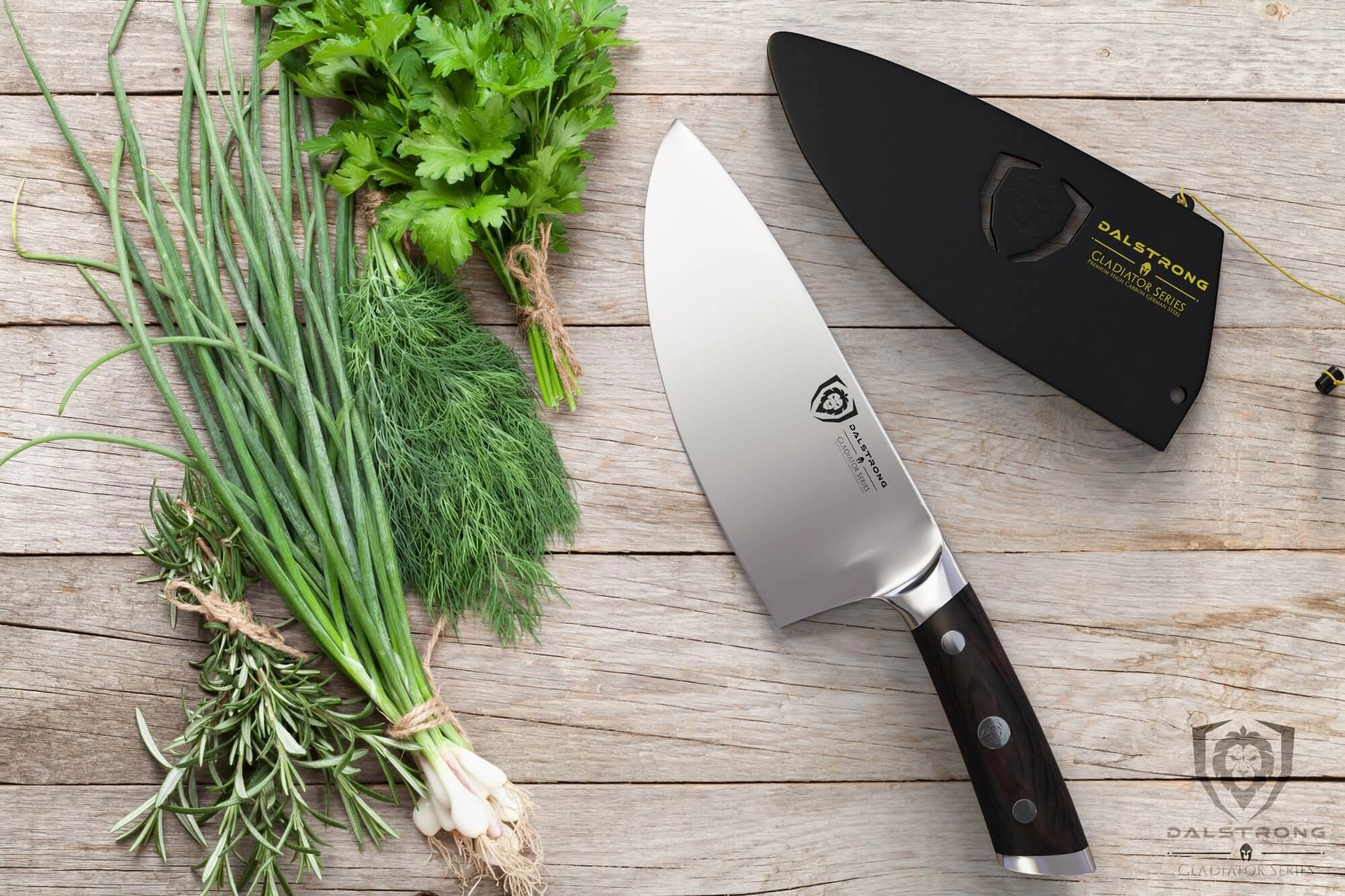 Rocking Herb Knife 7" | Gladiator Series | NSF Certified | Dalstrong 