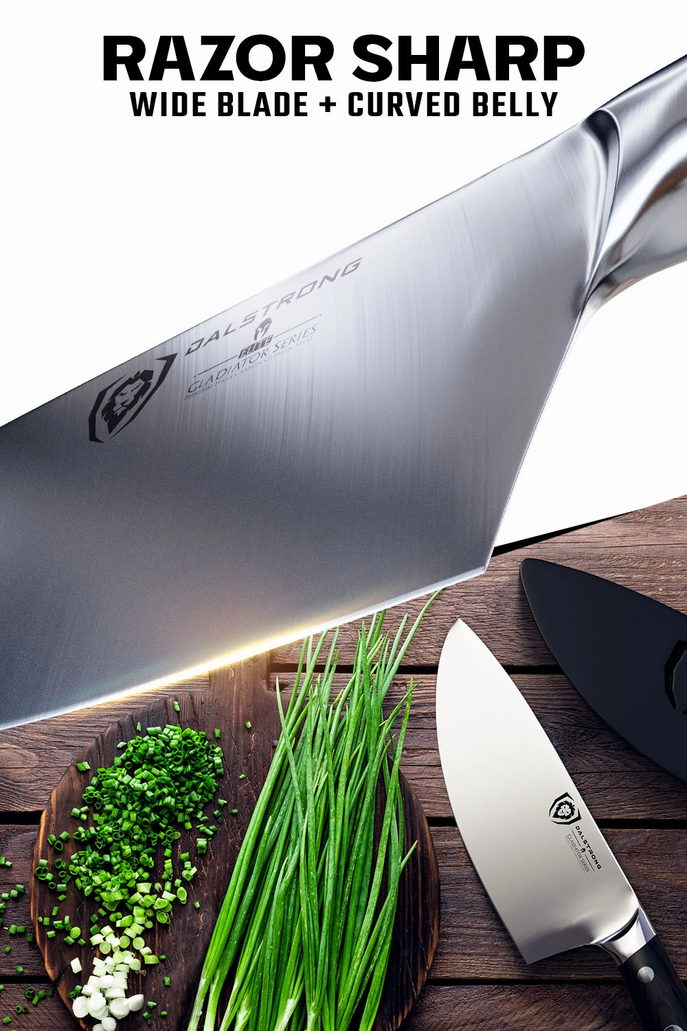 Rocking Herb Knife 7" | Gladiator Series | NSF Certified | Dalstrong 