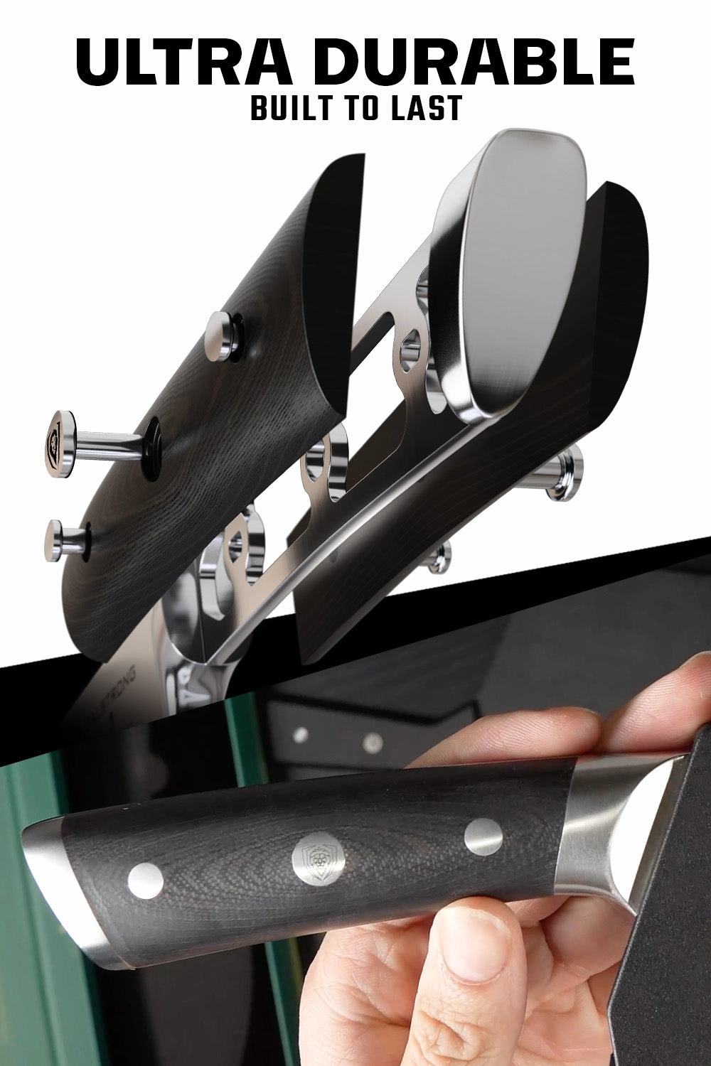 Rocking Herb Knife 7" | Gladiator Series | NSF Certified | Dalstrong 