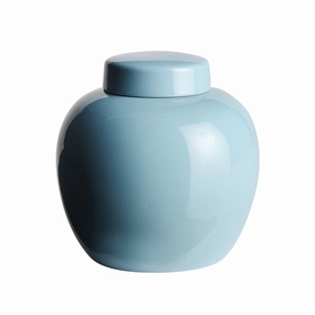 Round Lidded Koa Jar vase,flower vase,home decoration