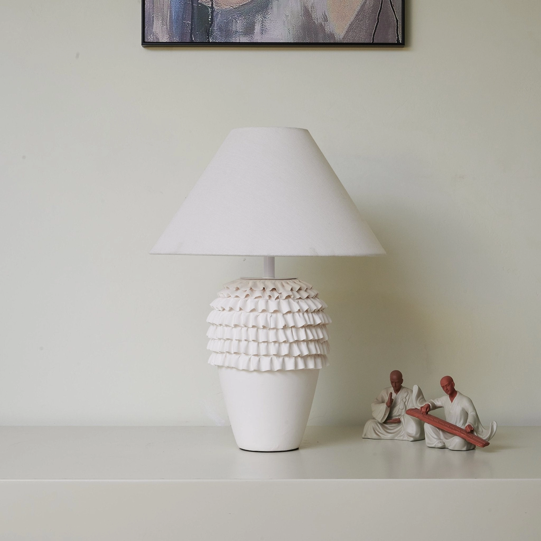 Ruffle Ceramic Table Lamp