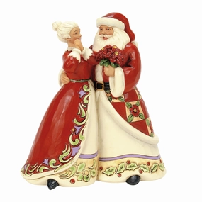 Santa and Mrs Claus Figurine figurines,decorative figurines,home accents