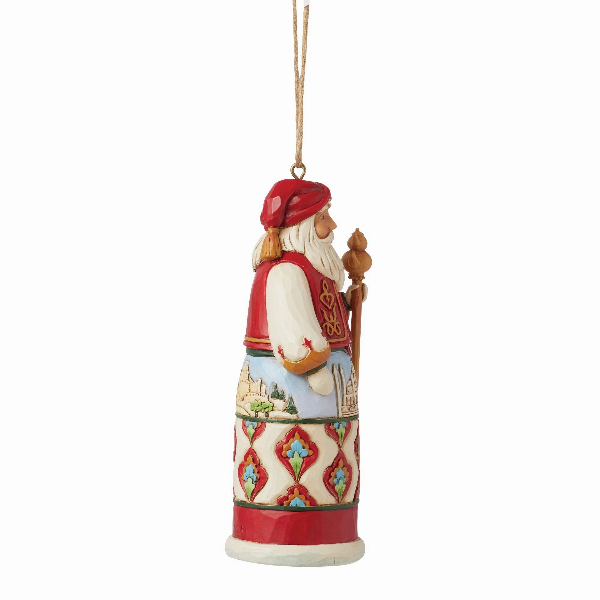 Santa Around World Turkey Orn