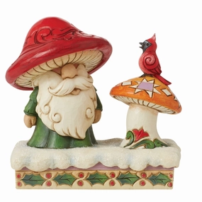 Santa by Mushroom and Bird figurines,decorative figurines,home accents