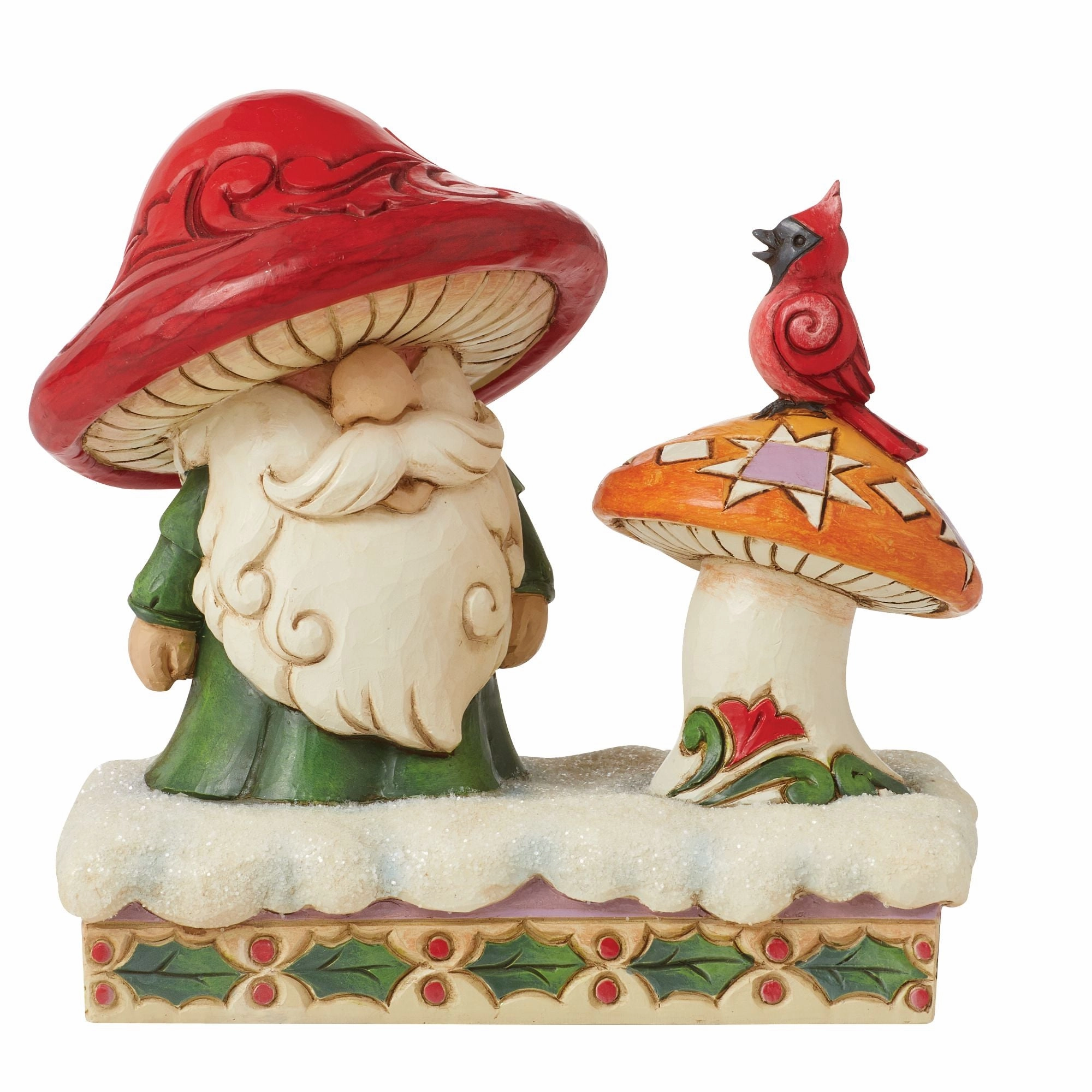 Santa by Mushroom and Bird figurines,decorative figurines,home accents