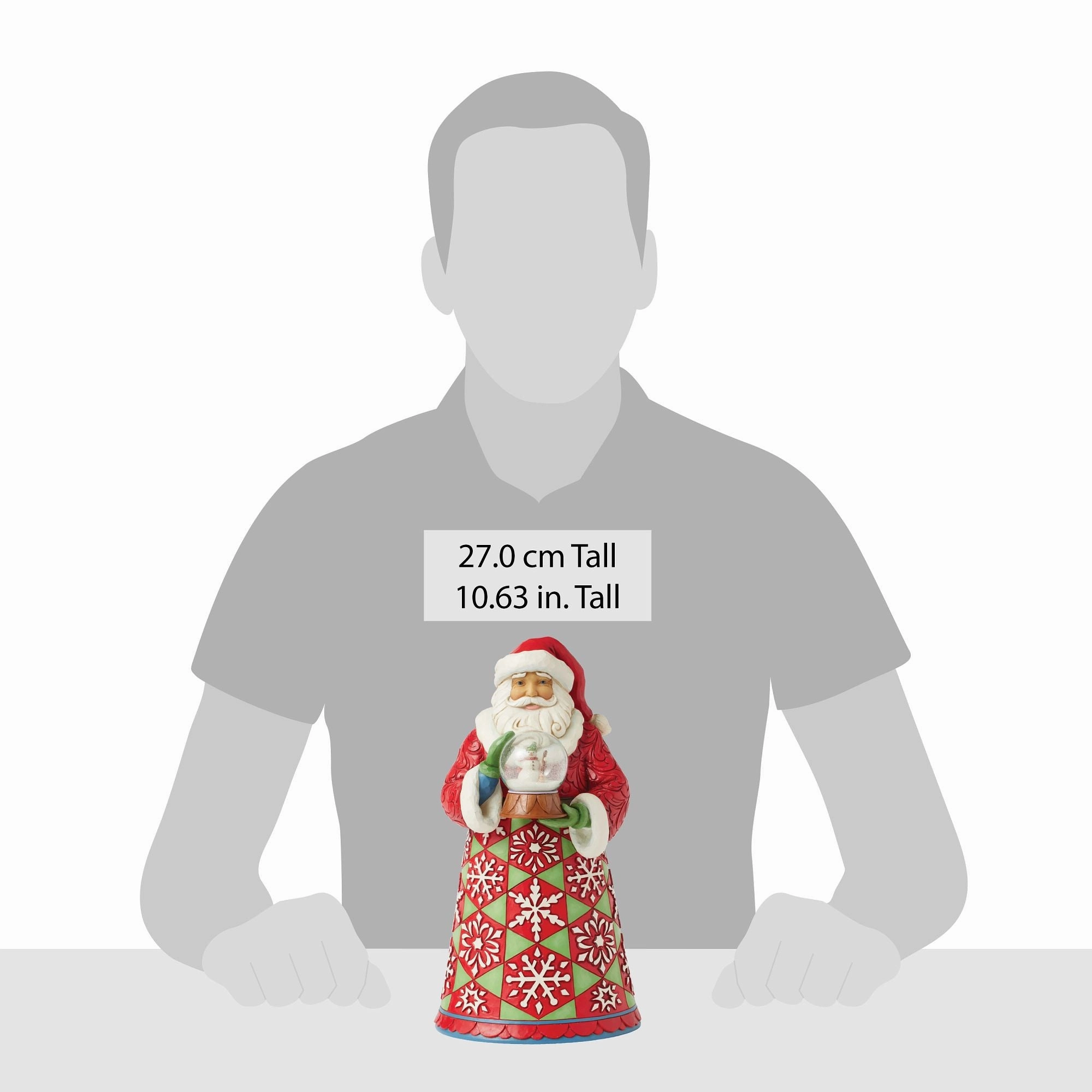 Santa Holding Mini Globe Fig