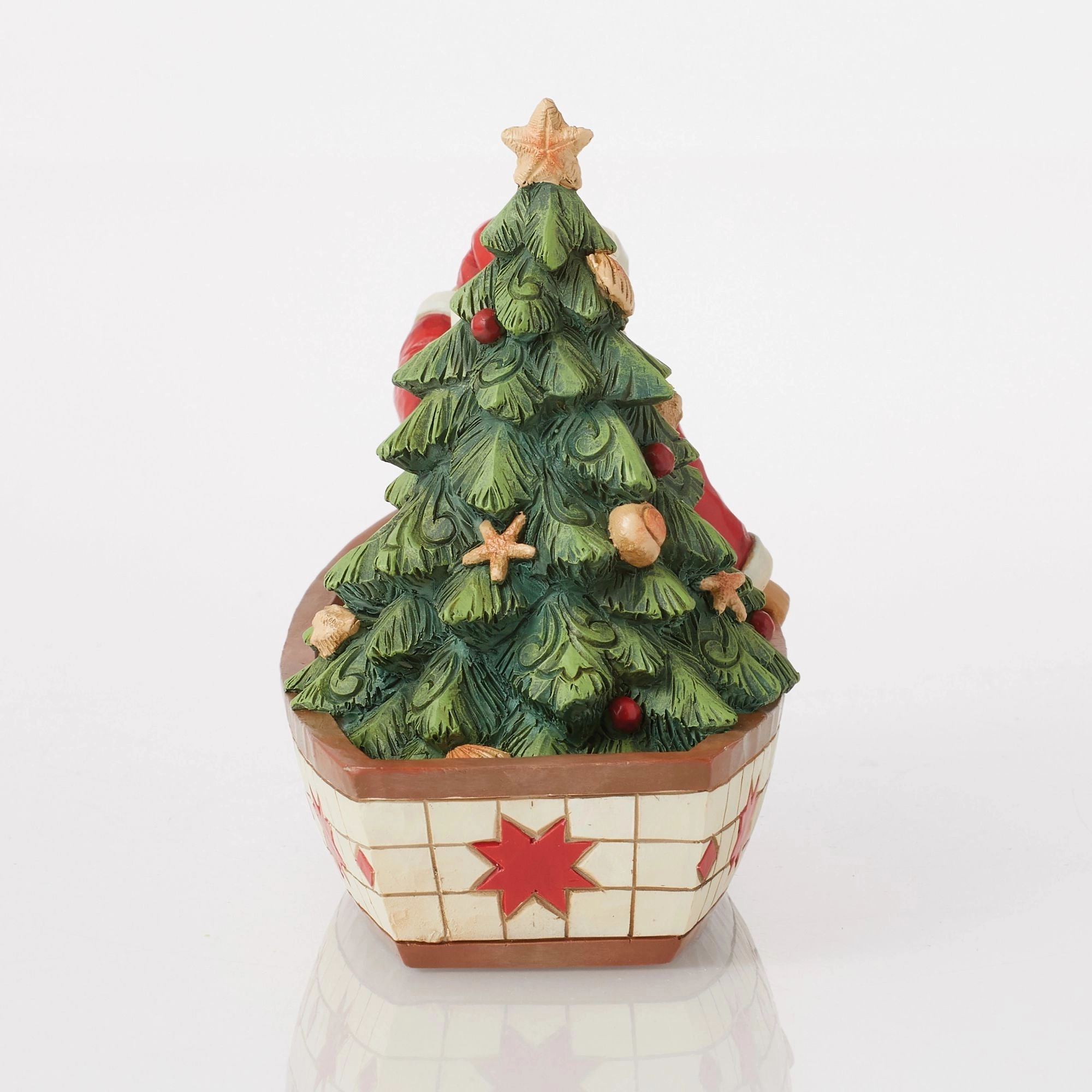 Santa in Boat With Tree Fig