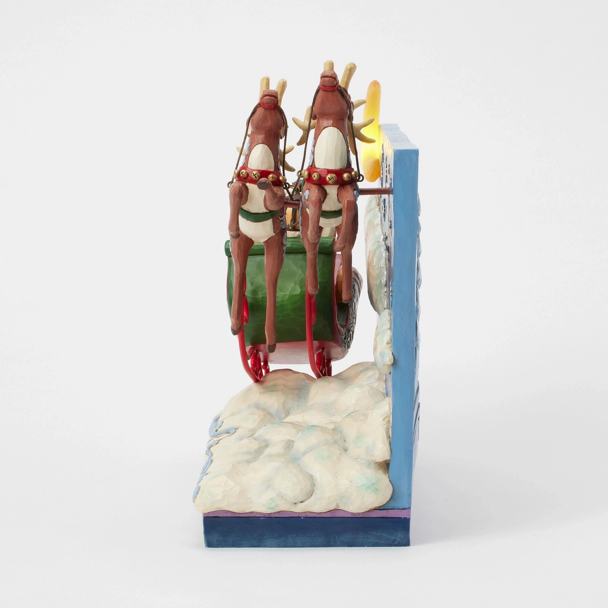 Santa Sleigh with Reindeer LED