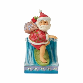 Santa Surfing figurines,decorative figurines,home accents