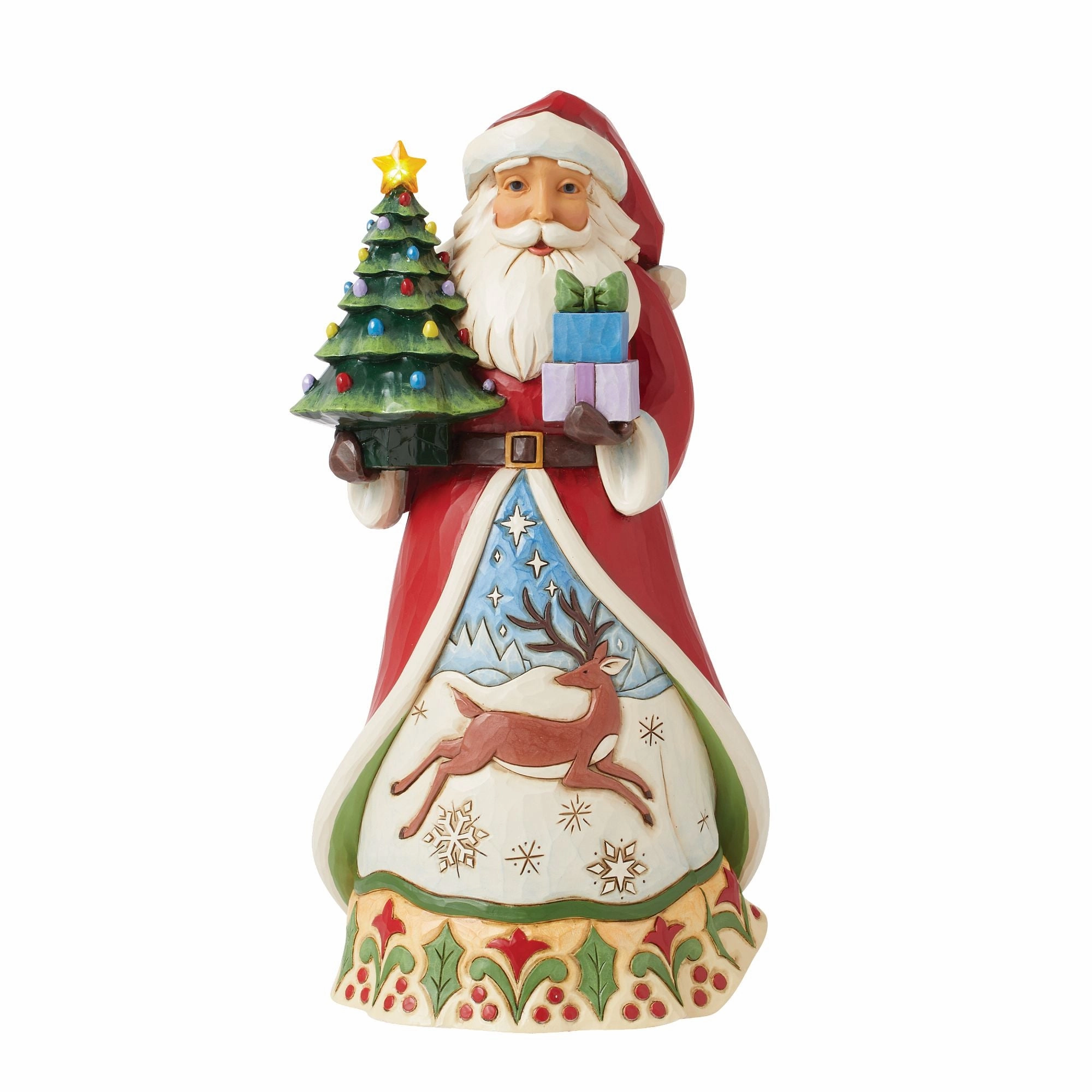 Santa Vintage LED Tree Fig figurines,decorative figurines,home accents