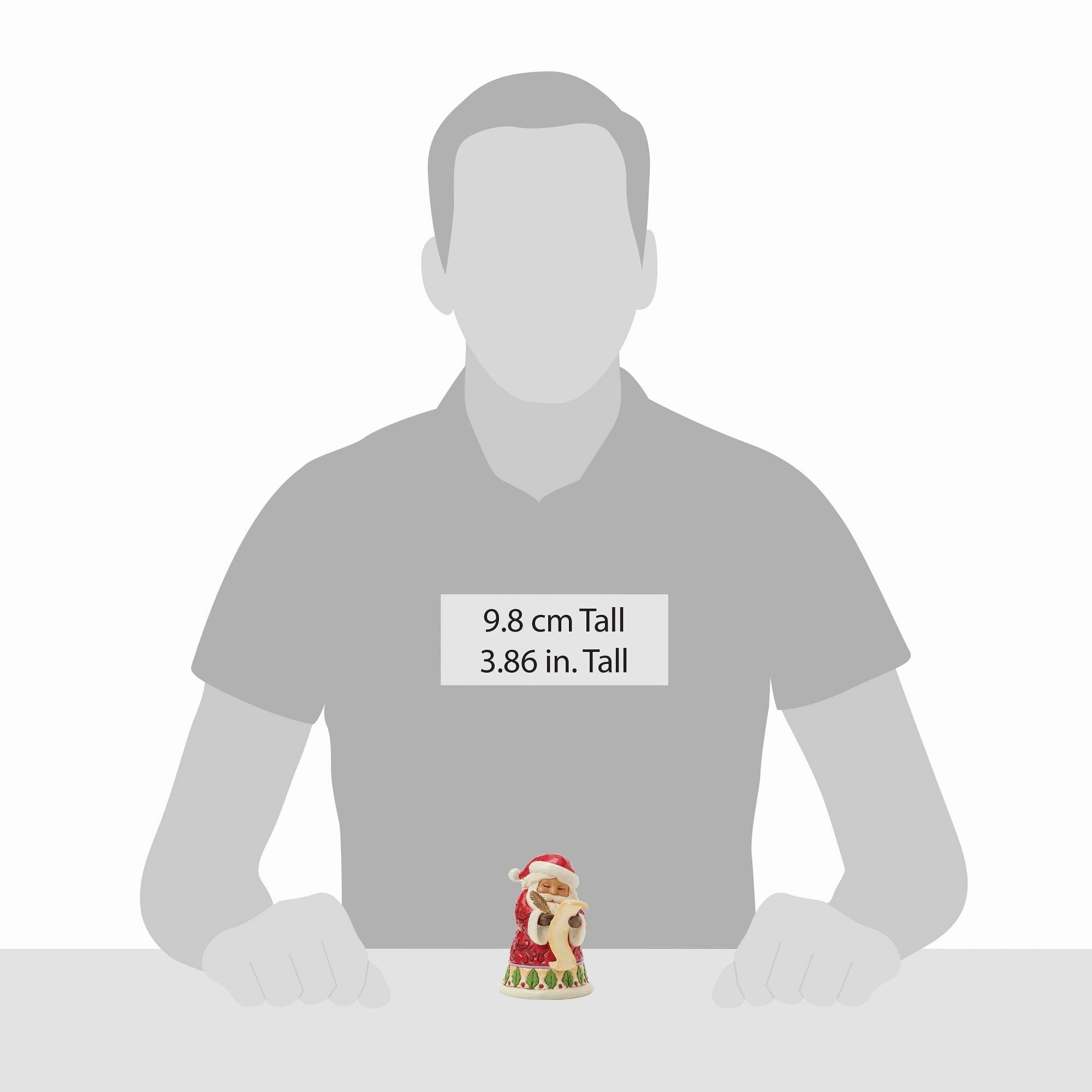 Santa With List Mini