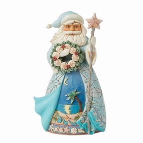 Santa with Sand Dollar Fig figurines,decorative figurines,home accents