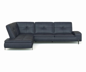 Santina Leather Left Sectional sofa,couch,living room furniture