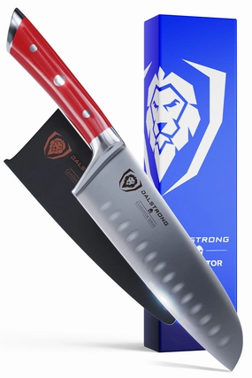 Santoku Knife 7" | Crimson Red ABS Handle | Gladiator Series | NSF Certified | Dalstrong  knife set,kitchen knives,cooking tools