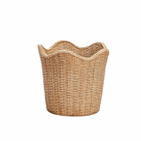 Scalloped Edge Basket Weave Pattern Cachepot vase,flower vase,home decoration