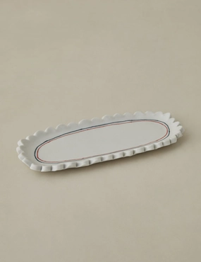 Scalloped Serving Dish by Stephanie Dawn Matthias home decor,home accents,interior accessories