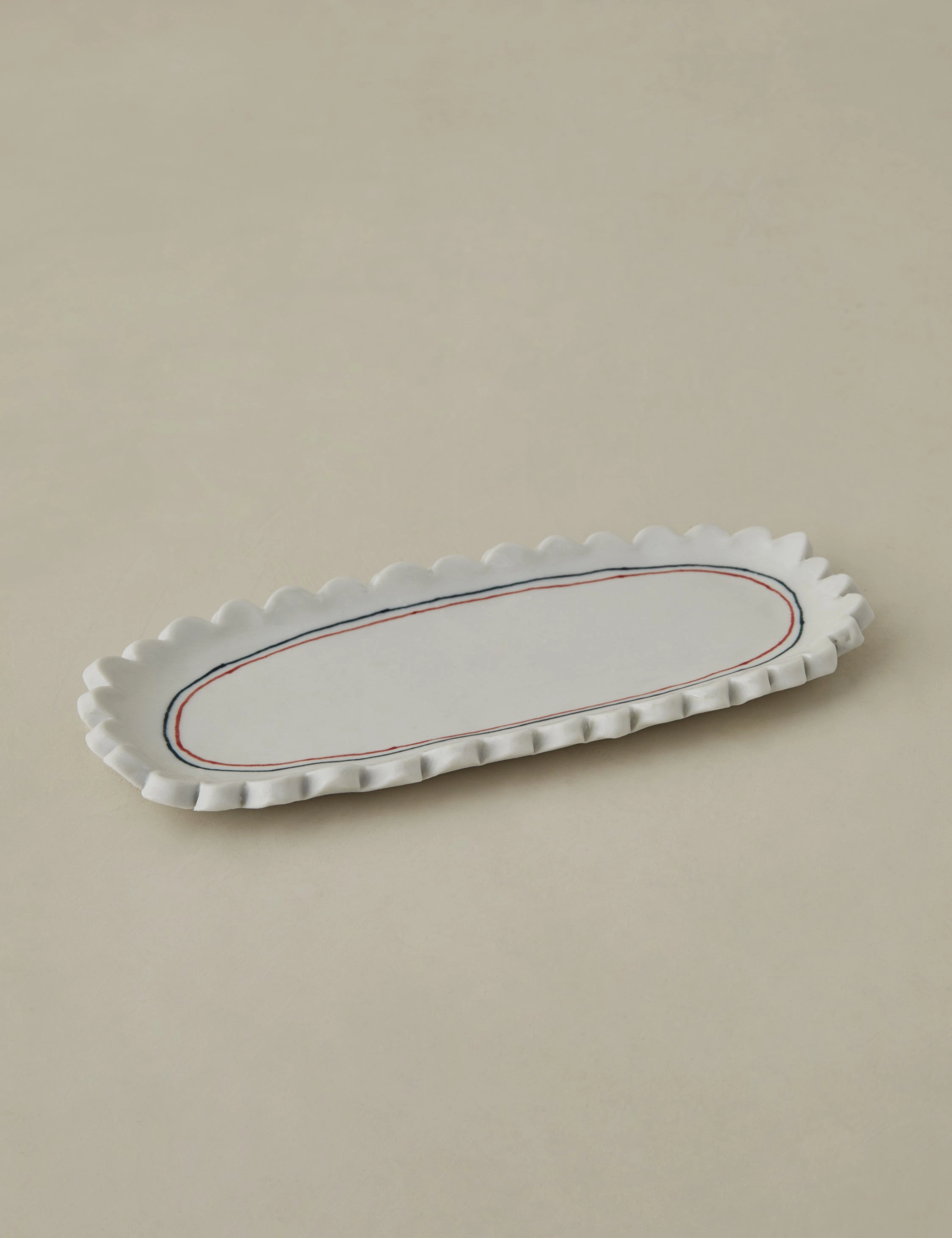 Scalloped Serving Dish by Stephanie Dawn Matthias home decor,home accents,interior accessories