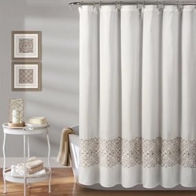 Scroll Medallion Shower Curtain shower curtain,bath curtain,bathroom decor
