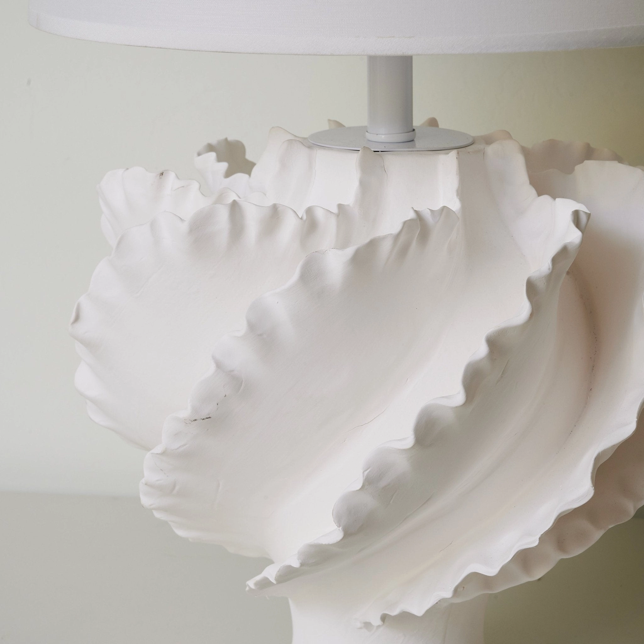 Sculptural Shell Inspired Table Lamp