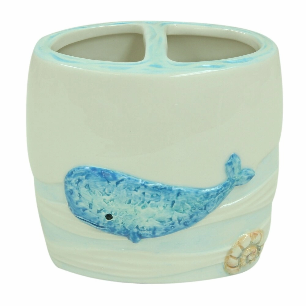 Sea Splash toothbrush holder by Bacova - Blue/White toothbrush holder,bathroom cup,bathroom organizer
