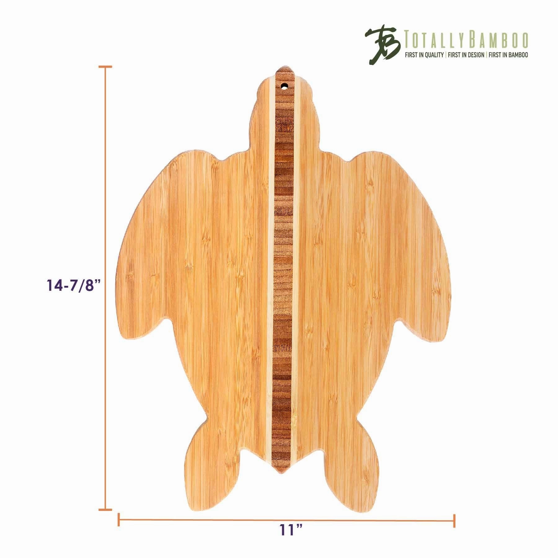 Sea Turtle Shaped Cutting Board, 14-7/8" x 11"