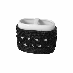 Sebrina Toothbrush Holder - Dark Espresso - N/A toothbrush holder,bathroom cup,bathroom organizer