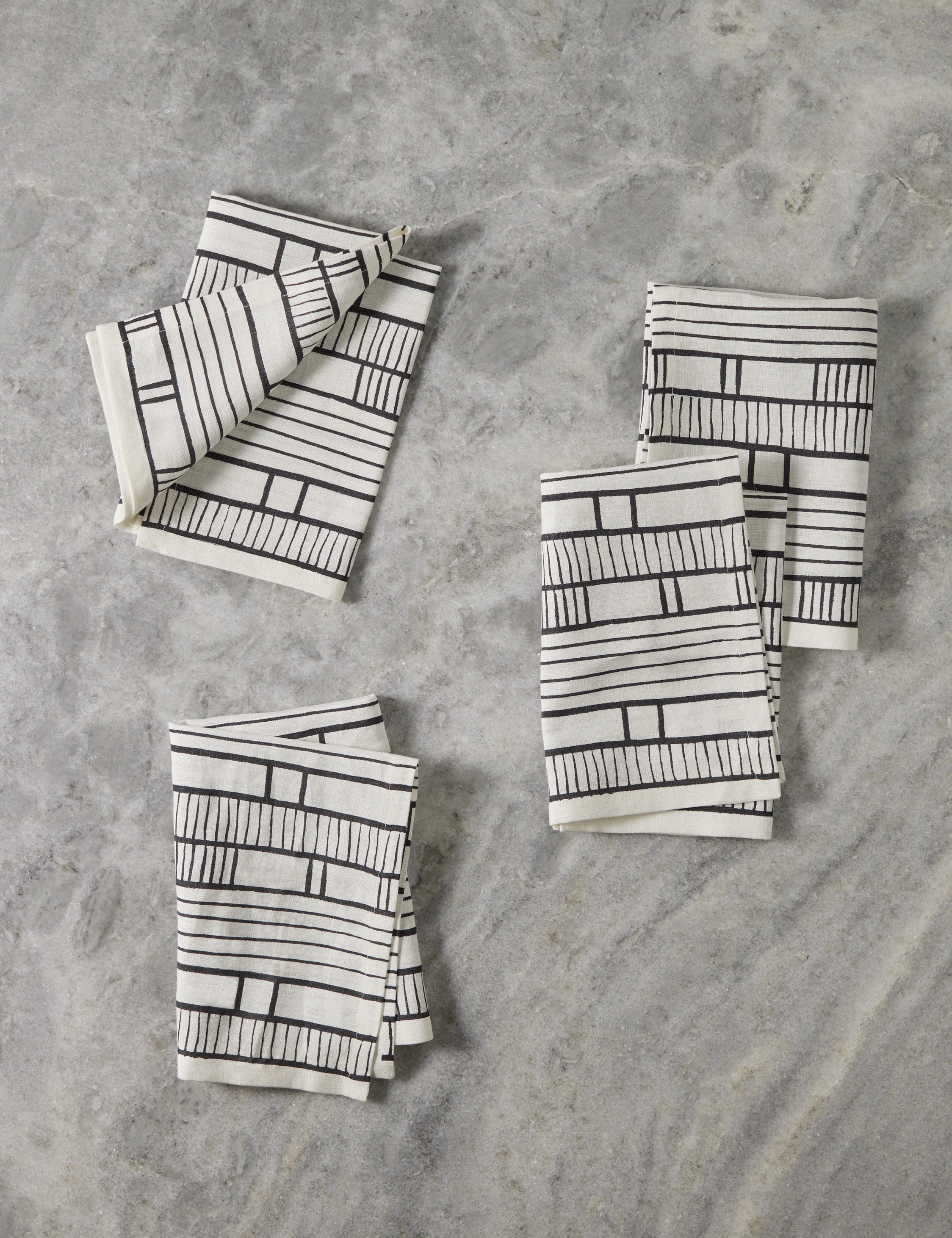 Sector Linen Napkins (set of 4) by Hadiya Williams -  - home decor,home accents,interior accessories